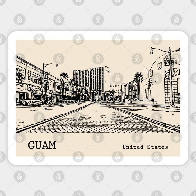 Guam Sticker by Lakeric